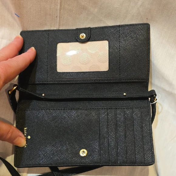 Kate Spade Black Crossbody Wallet - Picture 5 of 6